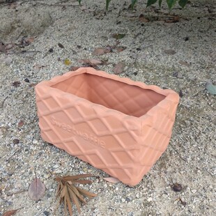 红陶长方形花盆透气吸水多肉拼盘仙人掌盆简约室内摆设阳台花园林