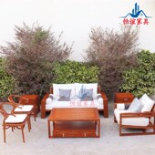 刺猬紫檀组合沙发全实木卯榫新中式 家具客厅茶几花梨木京作沙发椅