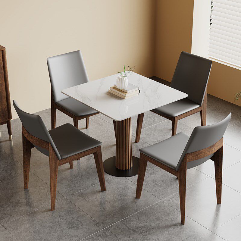 岩板圆桌北欧家用椅子小户型日式方桌实木餐桌椅内嵌式小圆桌阳台,住宅家具,岩板餐桌,淘宝优惠券,粉丝福利购,淘宝优惠卷