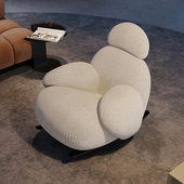 极简大师 设计师网红大白摇摇椅阳台久坐单人休闲椅客厅懒人沙发