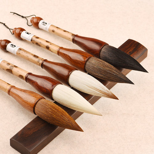 凤泊亭毛笔大号斗笔狼毫提斗特大号手抓笔写春联对联福字大字专用