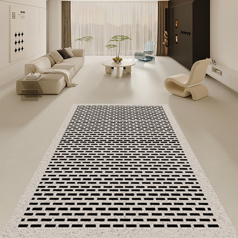 侘寂风丝圈入户门地垫高端简约日式户外进门垫子地毯家用防滑脚垫