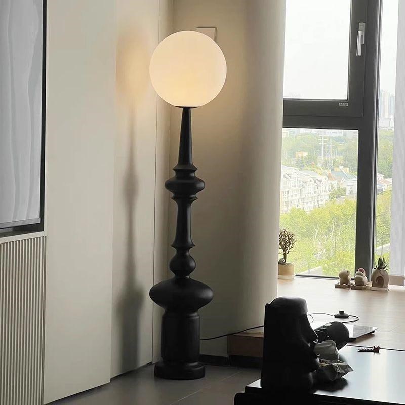 法式复古罗马柱落地灯台灯客厅沙发旁边中古氛围高级感卧室床头灯