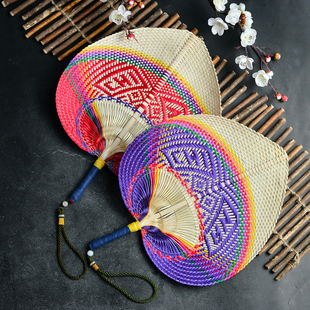 越南纯手工编织竹扇子大蒲扇轻巧风大手摇扇宝宝扇风驱蚊古典传统