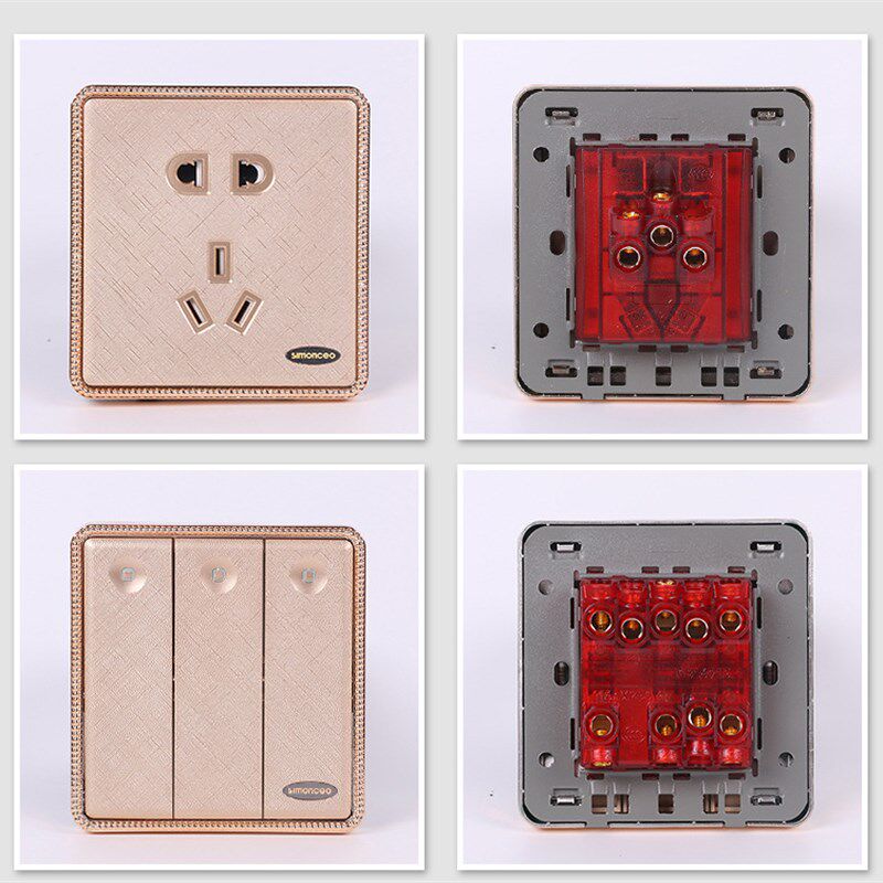 开关插座豪华家装墙壁开关插座 酒店单开单控空调三孔插座