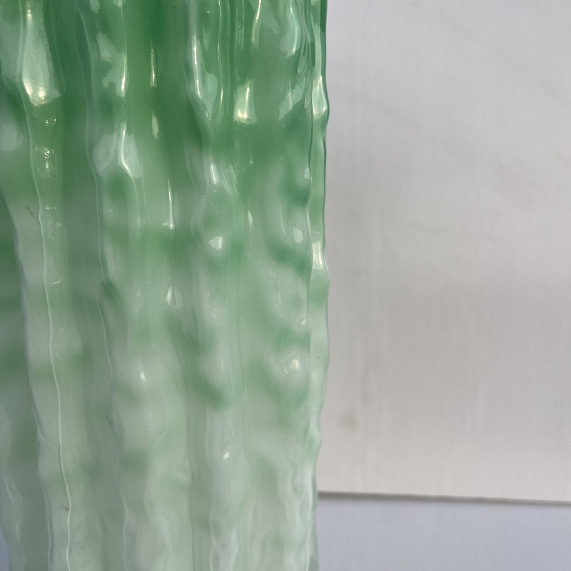 hj009-008仿玉陶瓷玻璃花瓶高端柱子玻璃花瓶摆件轻奢玻璃花瓶