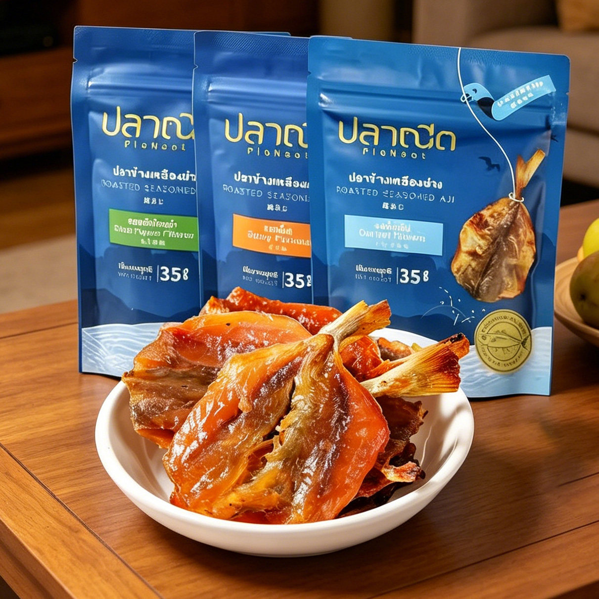 PlaNeat芭腻烤鱼片泰国进口深海鱼片干货特产小吃休闲解馋零食品