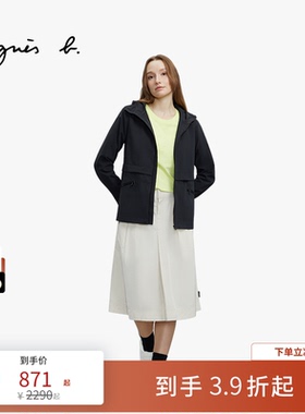 agnès b.女装 SPORT b. 连帽外套工装风春季休闲百搭设计感