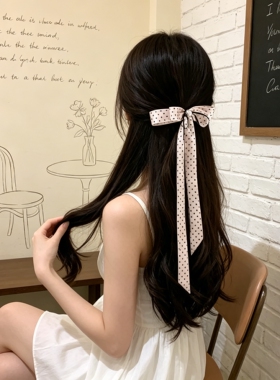 名狐甜美芭蕾风波点蝴蝶结发夹