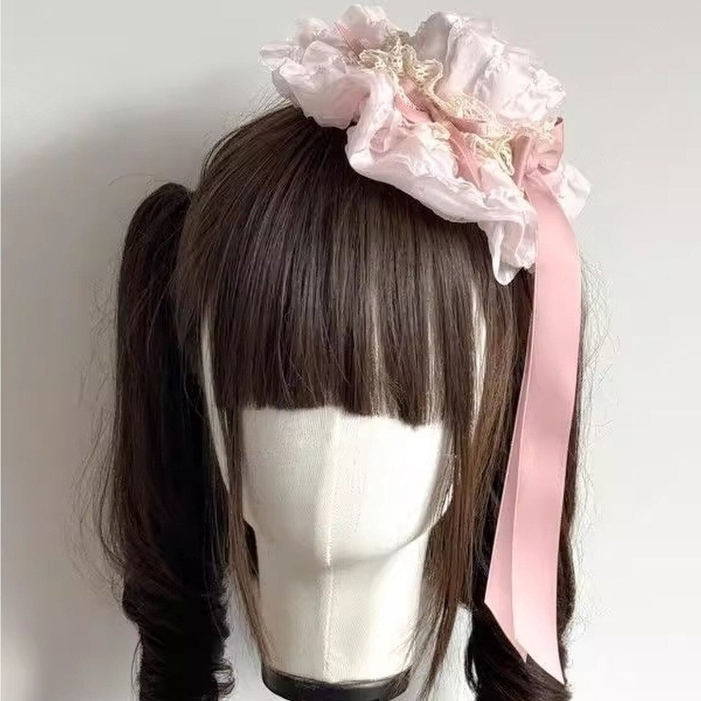 洛丽塔手作蕾丝蝴蝶结发夹漫展