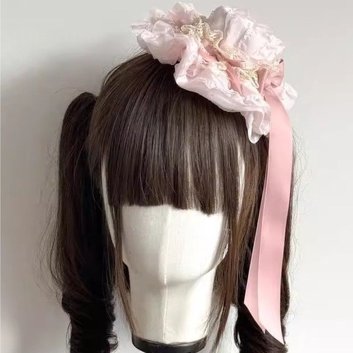 洛丽塔手作蕾丝蝴蝶结发夹漫展
