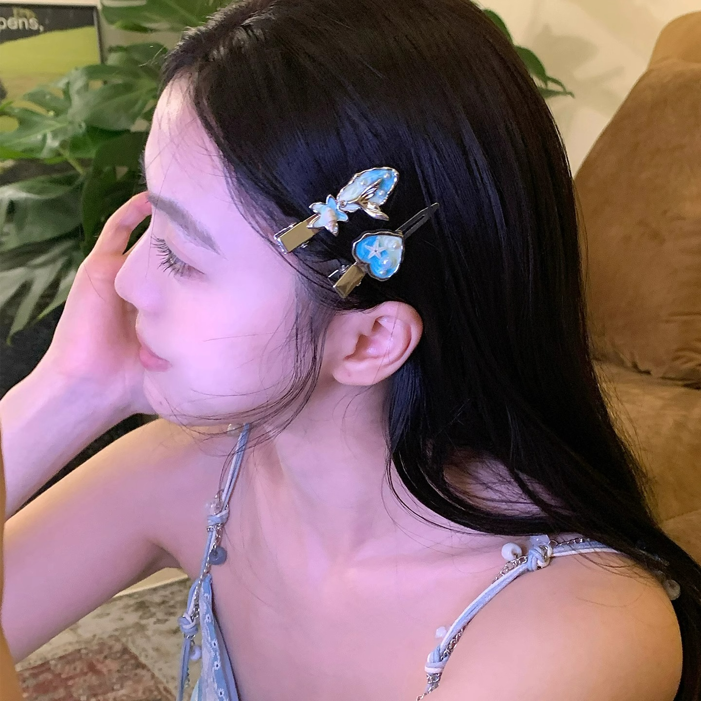 梦幻人鱼贝壳海星珍珠发夹