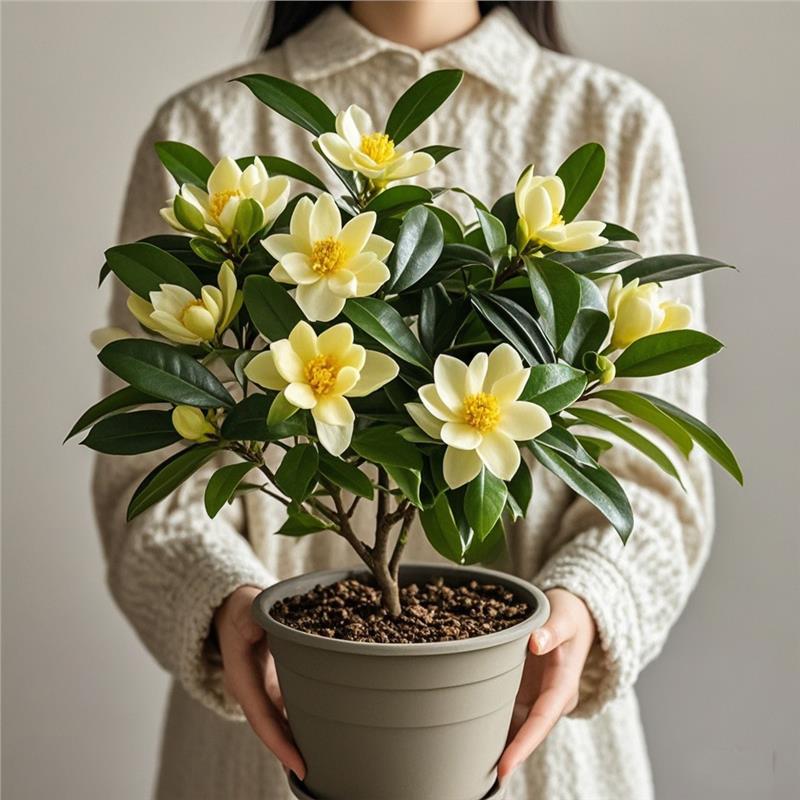 含笑花盆栽树苗老桩浓果香