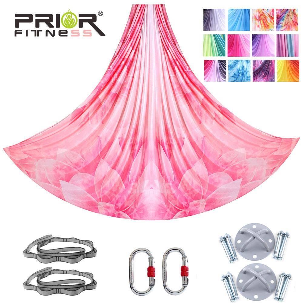 空中瑜伽吊床8米彩色吊床中弹柔软挂布吊绳瑜伽馆用YogaHammock