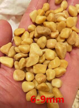 供应米黄色石子黄色石子黄色水洗石胶粘石露骨料用黄石子