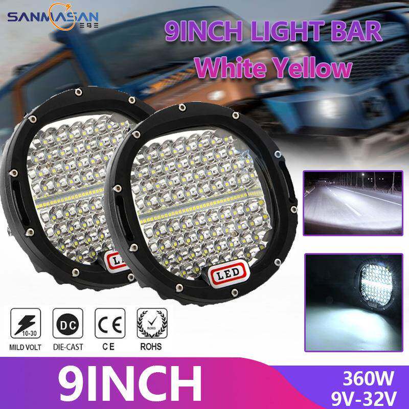 牧马人9寸185W工作灯越野皮卡车货车LED汽车灯高亮度改装射