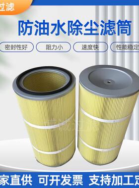 供应防油水除尘滤芯粉尘滤筒螺杆式安装除尘滤芯折叠滤芯