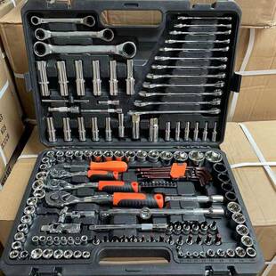1q1汽修组套套筒套管棘轮扳手修车汽修工具套装工具箱汽车维修工