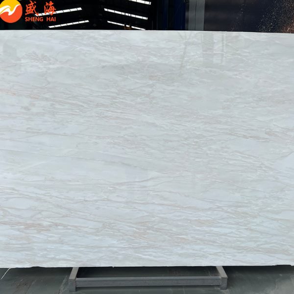 卡里冰玉天然大理石工装别墅楼盘背景墙地板楼梯门套线条圆柱石材