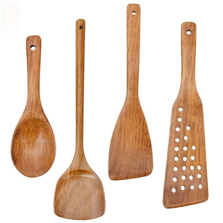 UMC7 荷木家用锅铲铲子木勺不粘锅长柄炒菜铲实木铲赵之李