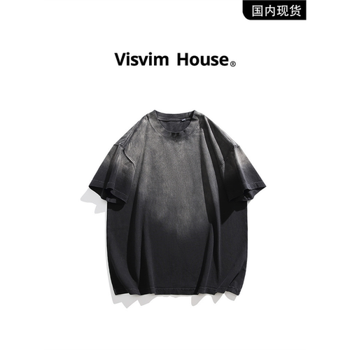 VISVIM BESSEL日本潮流教父水洗做旧短袖T恤男款宽松大码短袖体恤