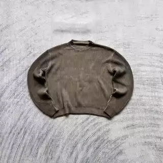 thumbnail for K brown fried color sweatshirt customized by customers