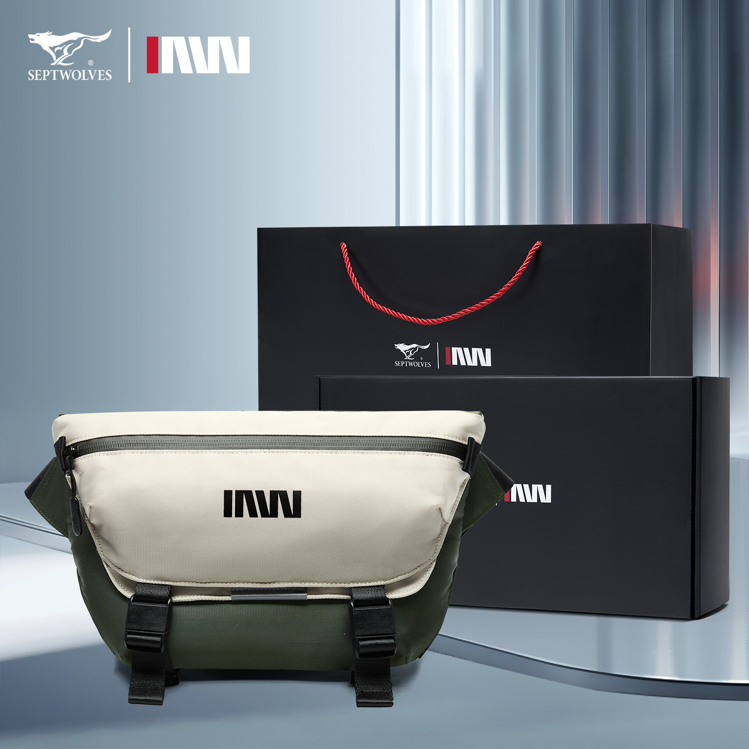 七匹狼斜挎包男生运动潮牌单肩包通勤骑行邮差包胸包机能风斜背包,箱包皮具/热销女包/男包,男士包袋,淘宝优惠券,粉丝福利购,淘宝优惠卷