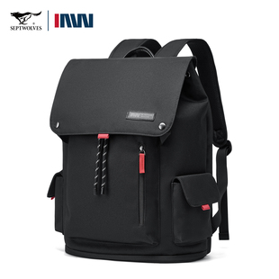 七匹狼运动户外双肩包男士 大容量旅行包书包通勤电脑背包 2026新款