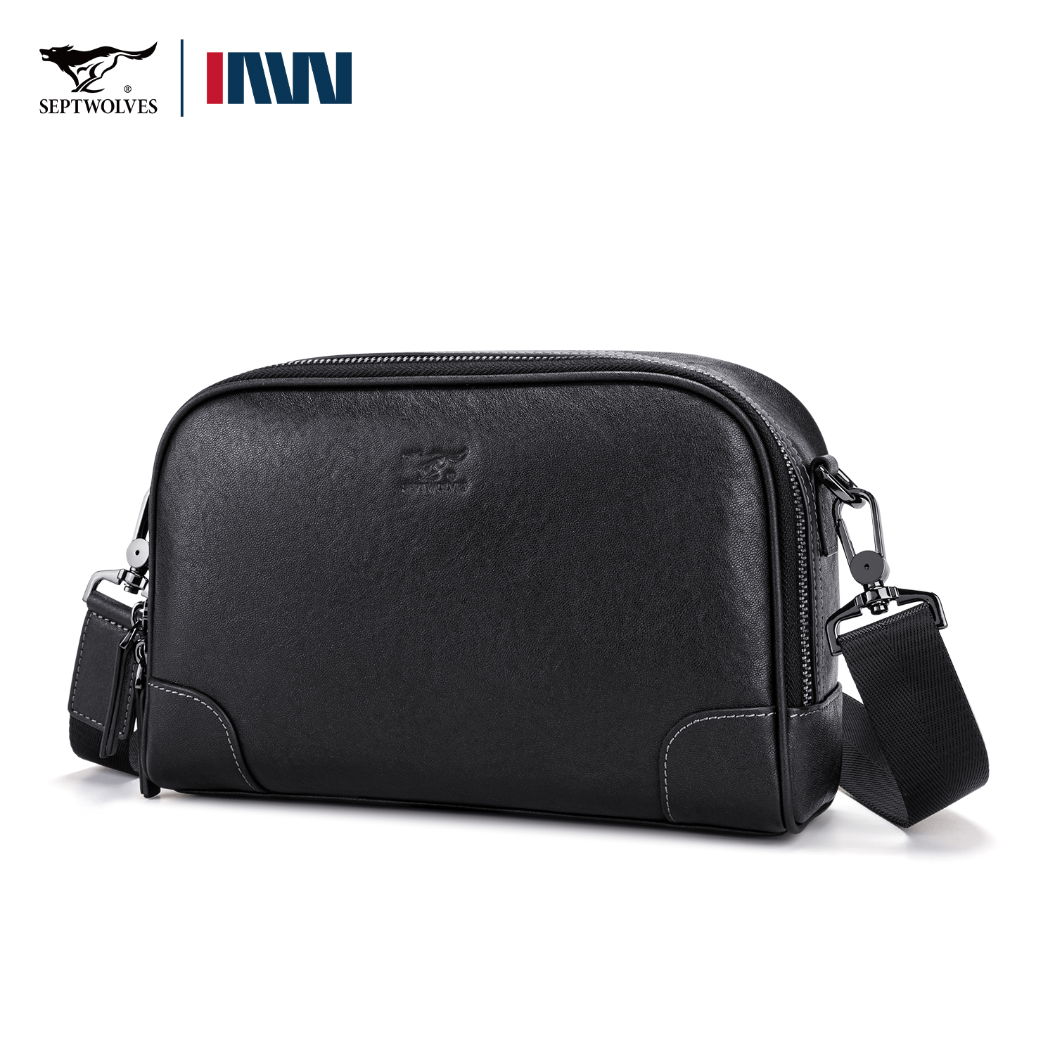 七匹狼便携商务斜挎包男士单肩包