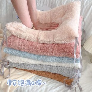 加厚公垫家用学生宿舍餐椅子座垫 毛绒坐垫屁垫冬季