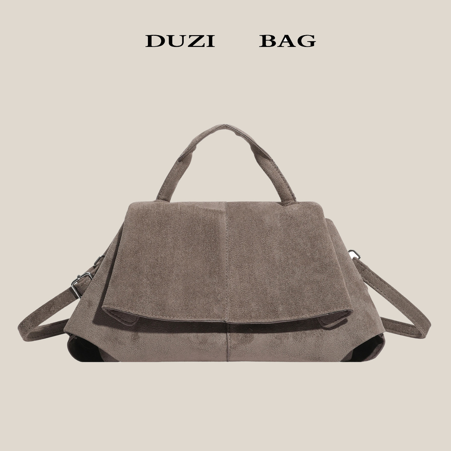 渡自简约大容量通勤托特包