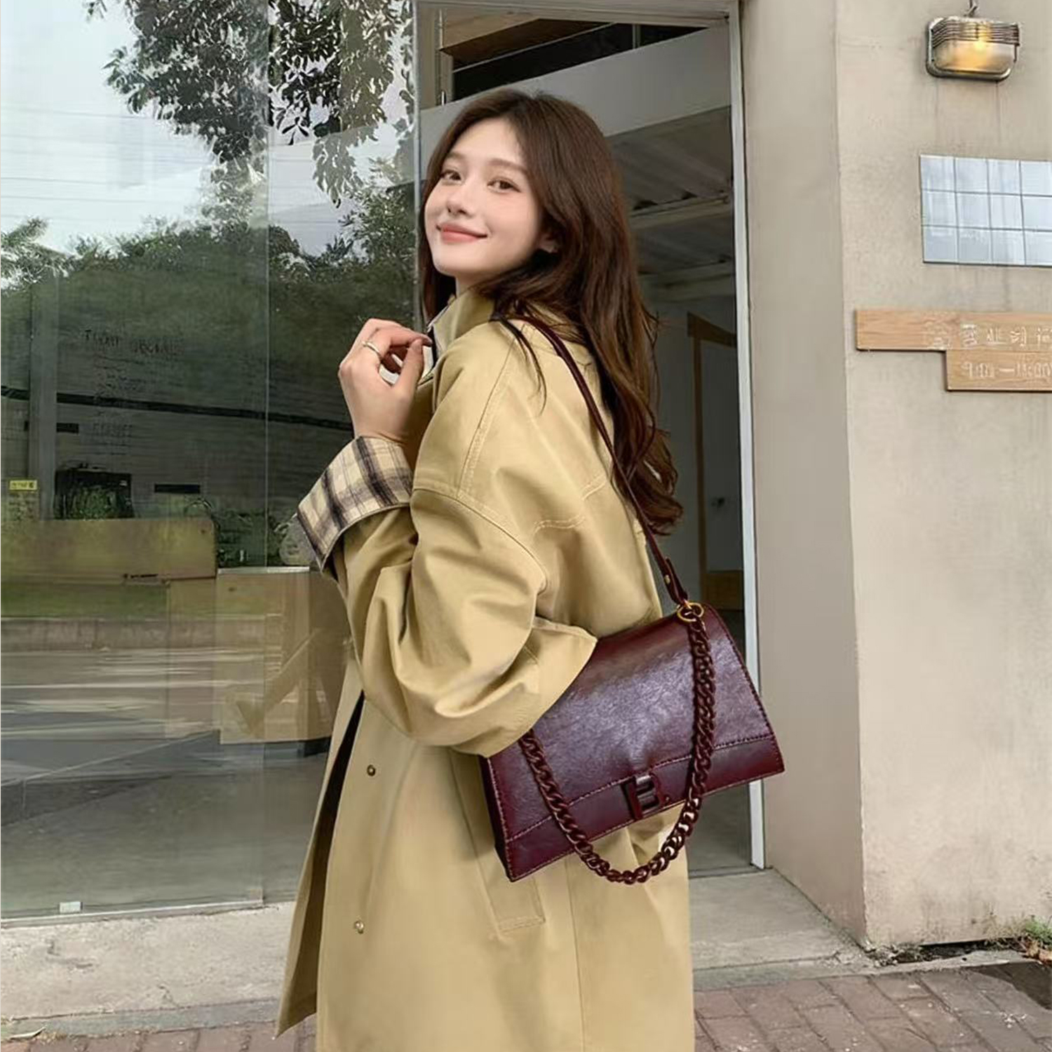 轻奢高级感小众沙漏腋下包