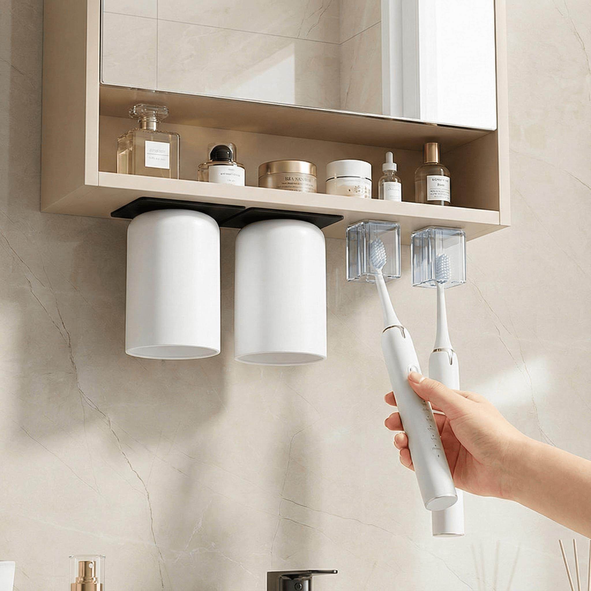 多功能置物架镜柜牙刷架漱口杯免打孔壁挂吸顶收纳架可沥水挂架,家庭/个人清洁工具,牙刷架/牙具座,淘宝优惠券,粉丝福利购,淘宝优惠卷