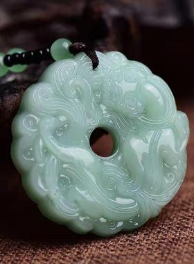 仿玉时来运转吊坠项链时尚百搭毛衣链男女貔貅项链饰品