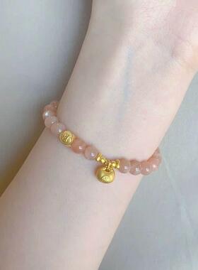 时尚小众复古轻奢小胖福手链2025新款转运珠手串精致礼物复古风