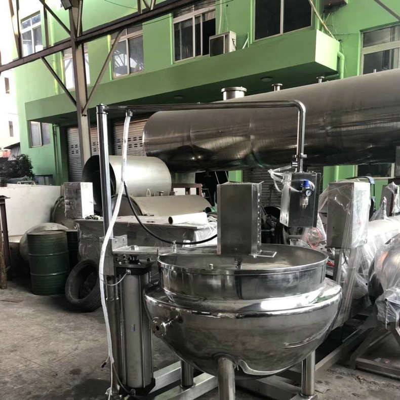 食品加工蒸汽加热夹层锅不锈钢蒸汽夹层锅大型立式工业夹层锅
