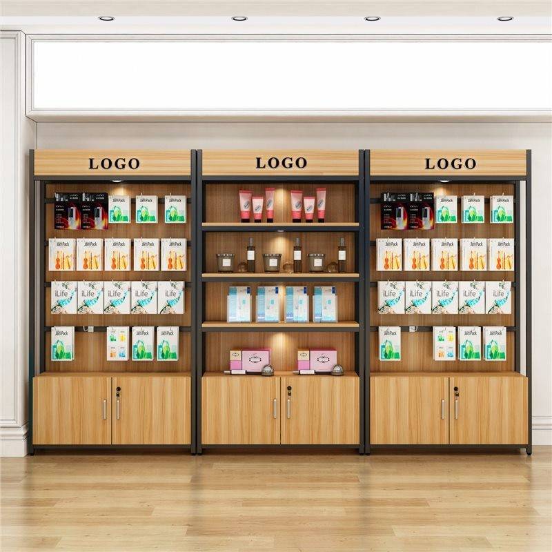 超市货架产品展示架宠物店货架化妆品摆放架多层落地置物架