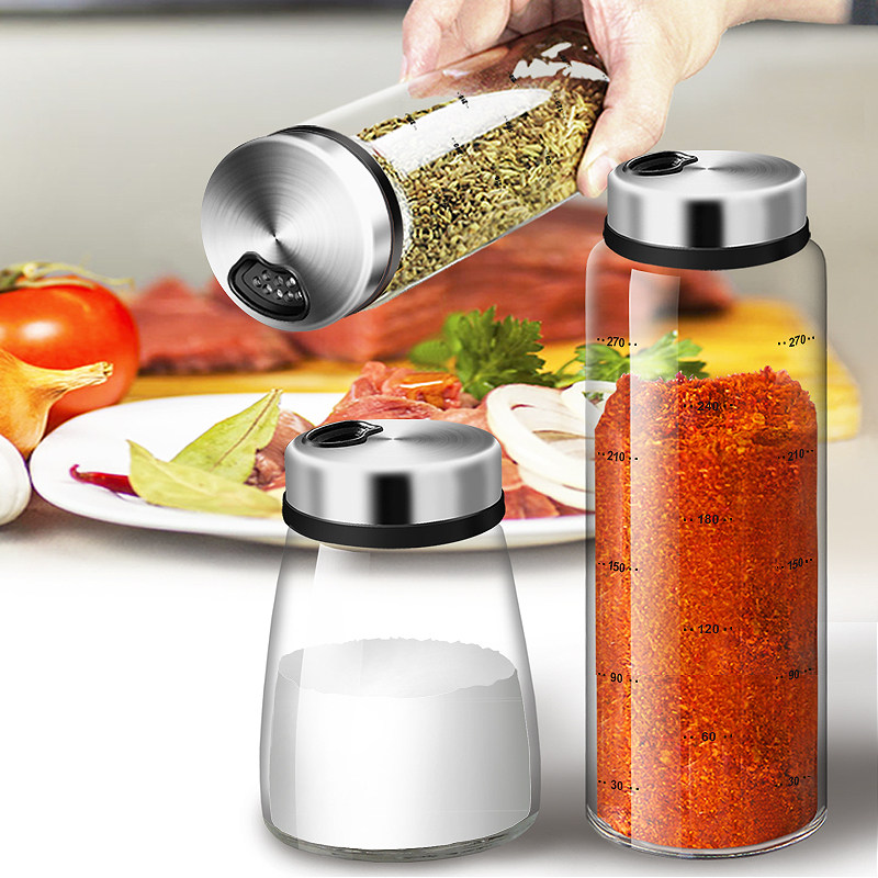 大号撒料瓶调味瓶罐调料盒鸡精盐胡椒粉辣椒面罐多孔可调厨房用品