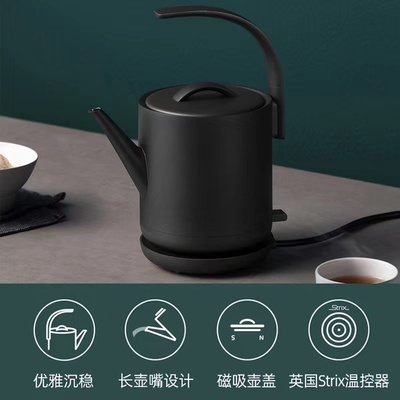 三界D1-QH烧水壶电热水壶家用泡茶专用提梁手长嘴冲茶器小型茶具