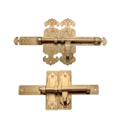 纯铜加厚仿古大门插销老式木门加厚门栓复古典庭院门纯铜插销大全