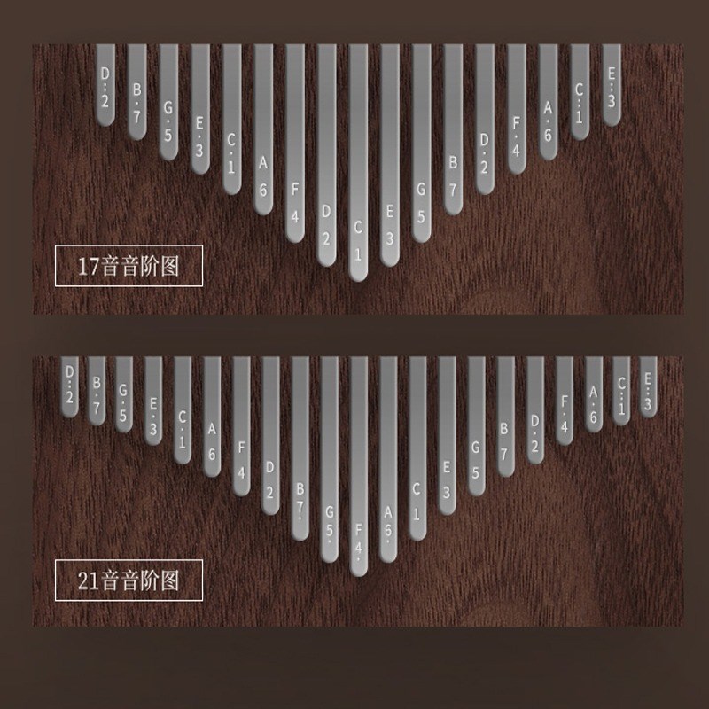鲁儒拇指琴17音卡林巴手指琴21音24音34音38音手指钢琴专业级乐器