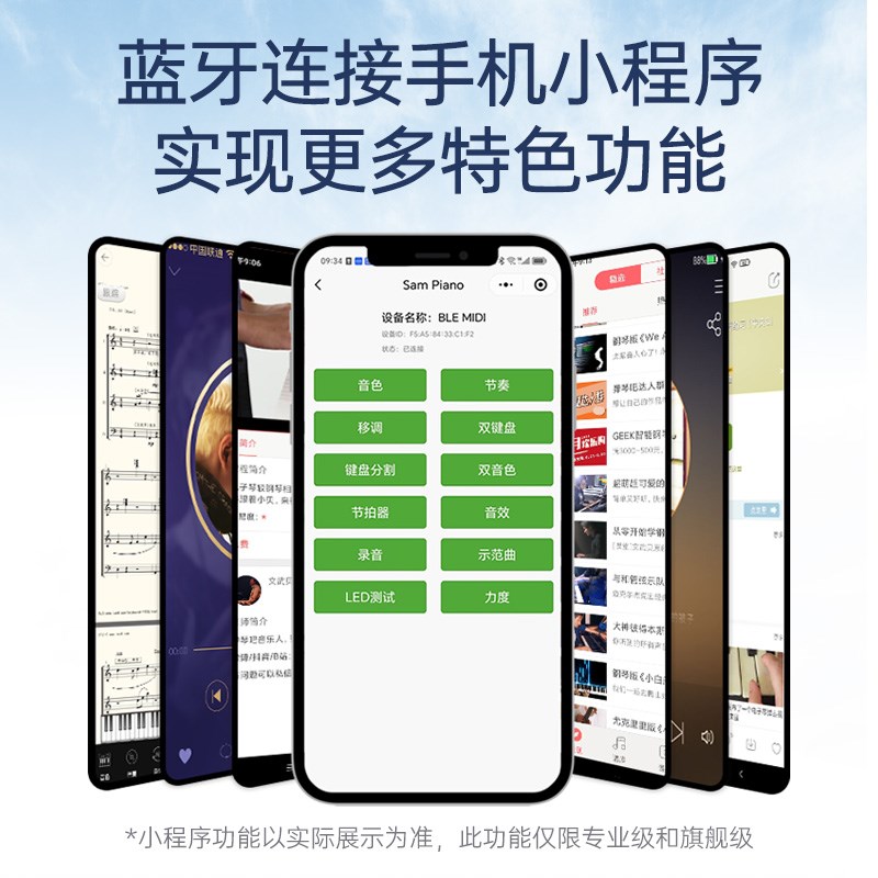 乐瑶88重锤键电钢琴便携式家用成人儿童幼师初学专业电子钢琴