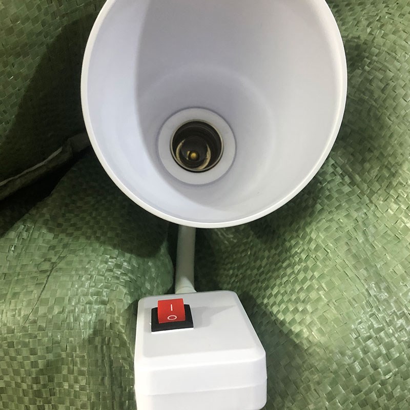 灯头e14小螺口灯座带开关带插头软管插座小夜灯家装LED小螺纹灯泡