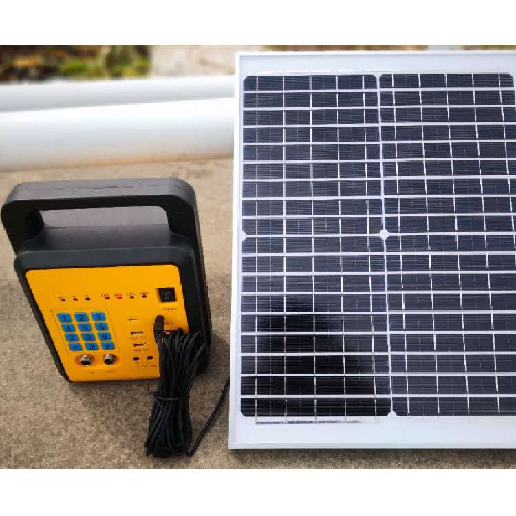 20W太阳能小系统paygo支持12V小家电风扇冰箱电脑电视太阳能板