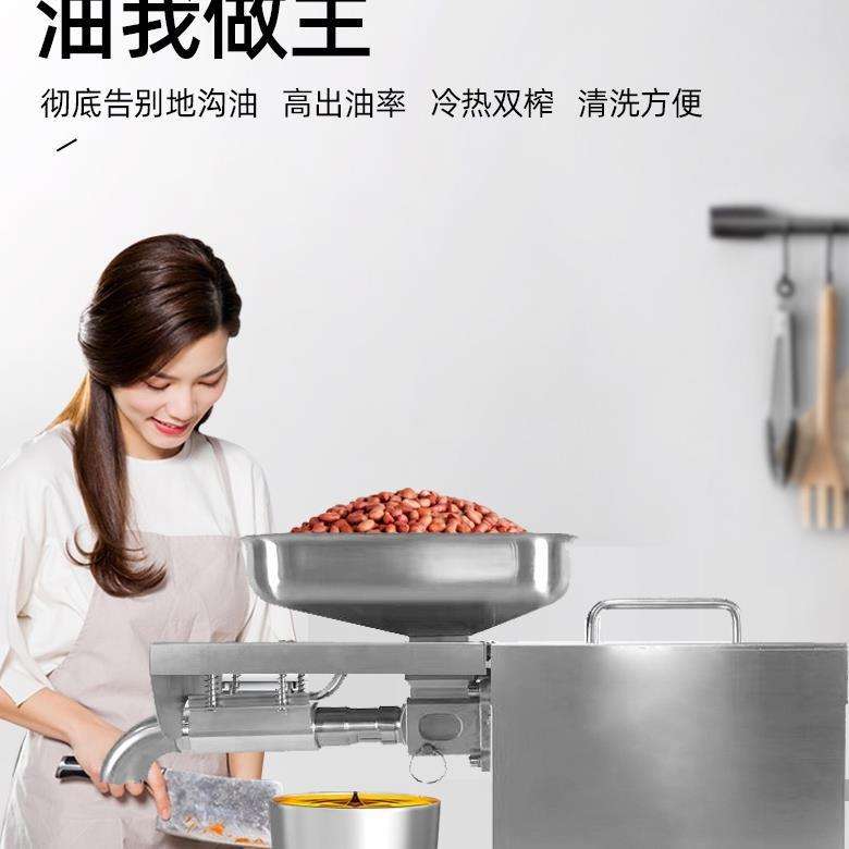 压油家庭榨油机家用小型智能螺旋炸油机器新型花生全自动