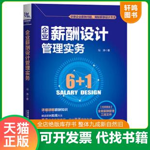 正版速发9787113265397 正版现货/企业薪酬设计管理实务 冯涛 中国铁道出版社