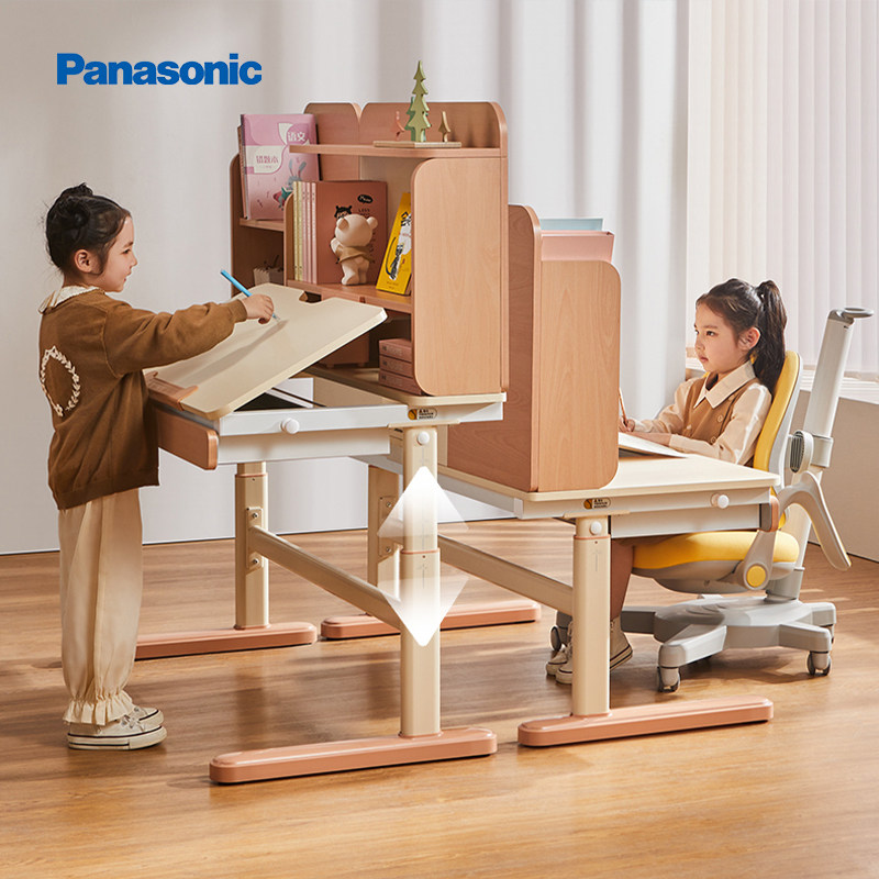 松下启蒙Pro儿童学习桌进口实木芯隐藏式阅读架儿童桌0.8米/1.2米,住宅家具,儿童学习桌,淘宝优惠券,粉丝福利购,淘宝优惠卷