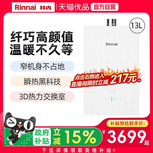 林内13升GT15燃气热水器