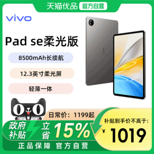 Pad SE柔光版 2025年新品 上市学生开学好物vivo vivo 平板电脑新品 政府补贴15%