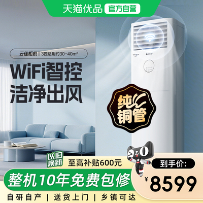 【Gree/格力官方】一级能效变频冷暖3匹客厅立式柜机家用空调云佳